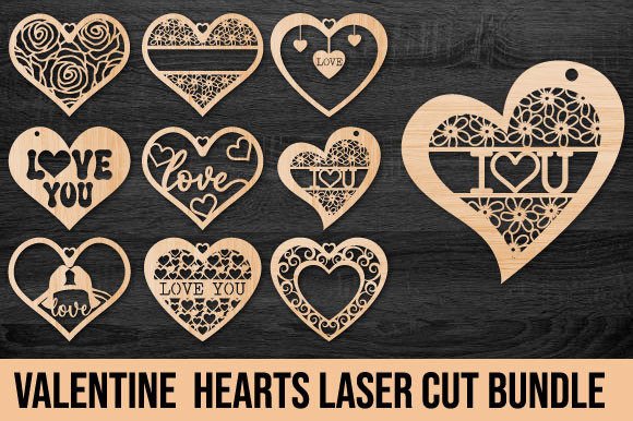 Download Valentine Hearts Laser Cut Bundle - Hearts Collection