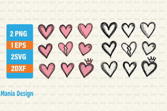 Download Hand Drawn Hearts Shape SVG LovePNG - Hearts Collection