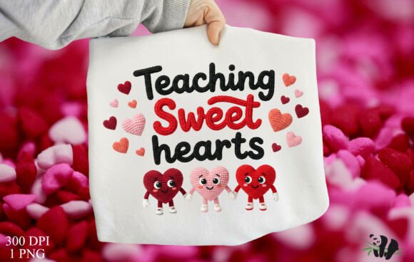 Download Faux Crochet Teaching Sweethearts Png - Hearts Collection