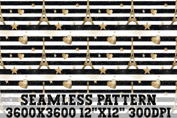 Download Paris Love Eiffel Tower &amp; Hearts Pattern - Hearts Collection