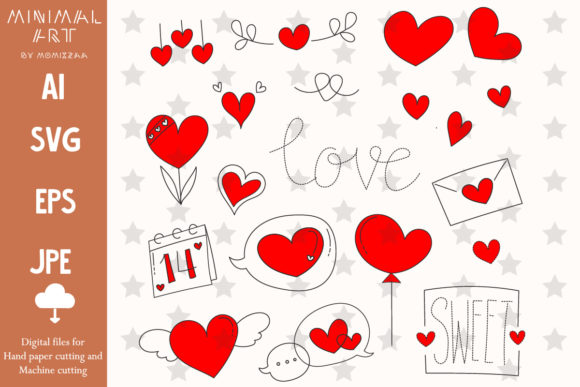 Download Hearts Doodle Valentine Svg Clip-art - Hearts Collection