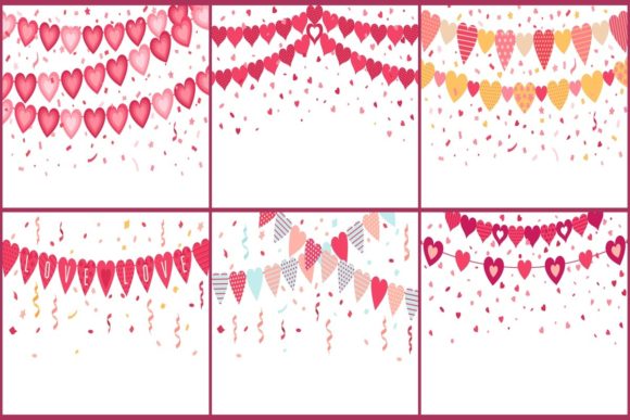 Download Bunting Love Hearts - Hearts Collection