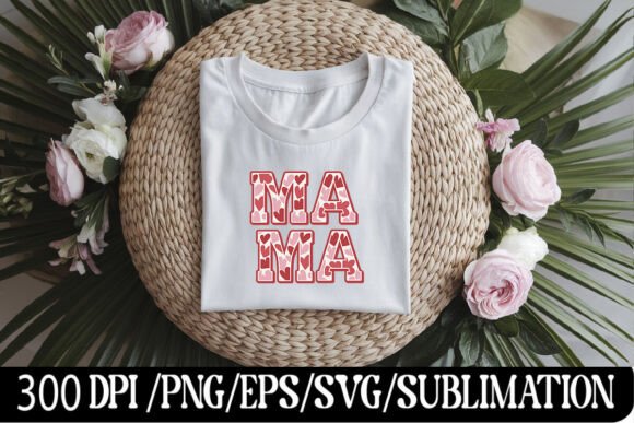 Download Mama Hearts Valentine's Day Retro Varsit - Hearts Collection