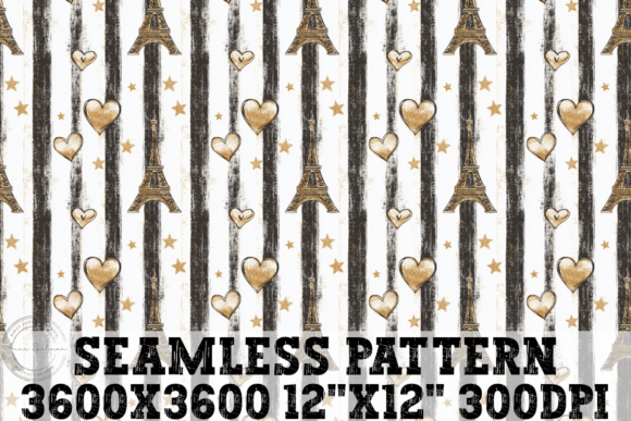 Download Paris Love Eiffel Tower Stripes &amp; Hearts - Hearts Collection