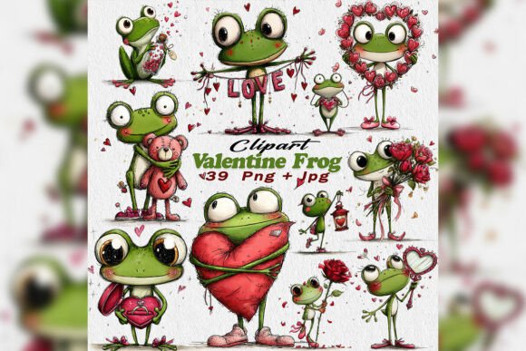 Download Valentine Frog PNG Clipart Love Hearts - Hearts Collection